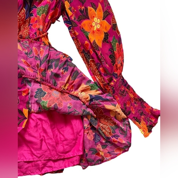 Farm Rio Tropical Tapestry  Colorful Mini Dress - Picture 5 of 10